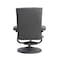 Flash Furniture Rachel Contemporary Multi-Position Recliner and Ottoman w/Wrapped Base in Gray LeatherSoft BT-7862-GY-GG - alternate 6